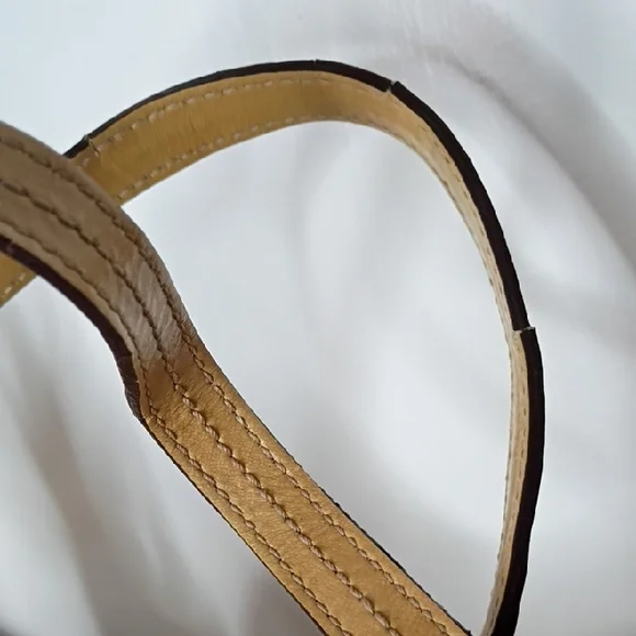 Coach Shimmering Beige Shoulder Bag Y2K 90s Hobo Mia - Picture 3 of 13